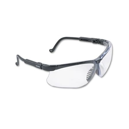 Honeywell Environmental Safety Glasses Clear Lens, Black Frame, Wraparound S3200